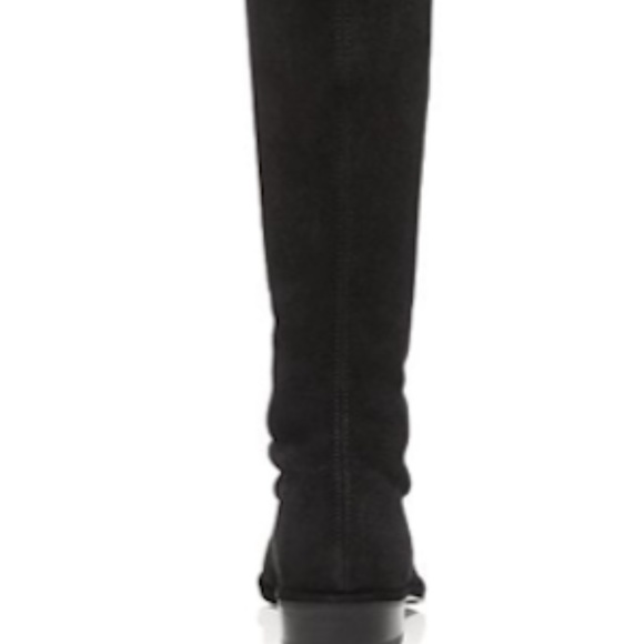 NWT Stuart Weitzman Lowland Stretch Suede Over-the-Knee Boots Black 7.5 - Picture 8 of 8